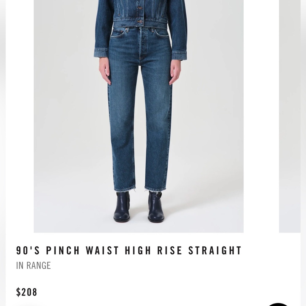 Agolde 90'S PINCH WAIST HIGH RISE STRAIGHT Jean 27